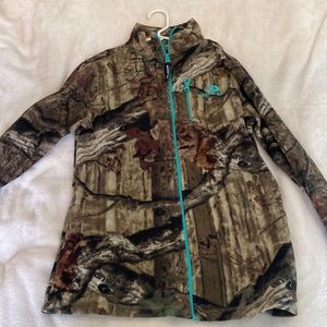 Small Mossy Oak Camouflage Zip-up Fleece Jacket